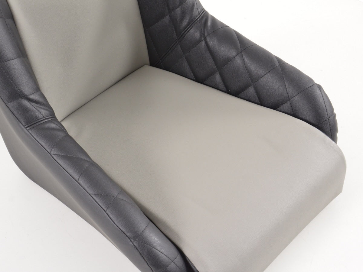 FK Oldtimersitze Auto Vollschalensitze Set im Retro-Look schwarz