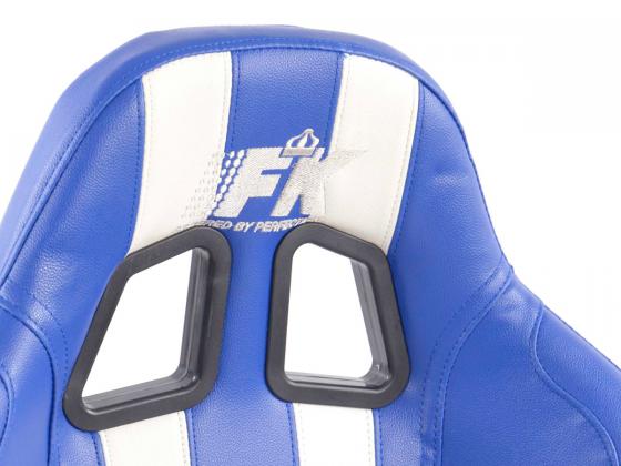 FK Sportsitze Auto Halbschalensitze Set Indianapolis Kunstleder blau/weiß
