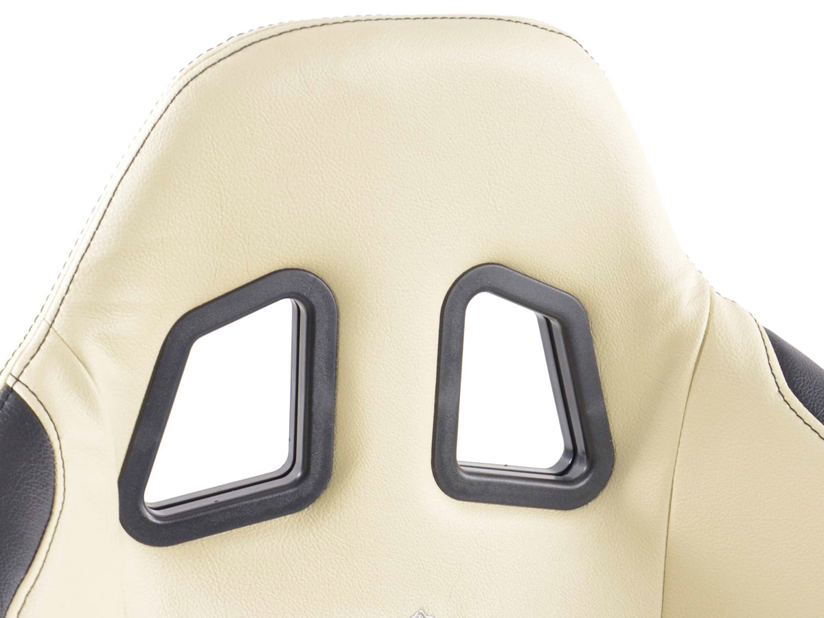 FK Sportsitze Auto Halbschalensitze Set New York beige/schwarz in Motorsport-Optik
