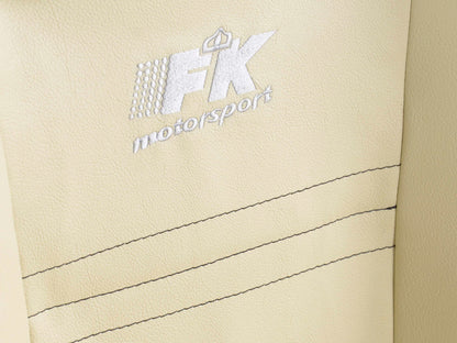 FK Sportsitze Auto Halbschalensitze Set New York beige/schwarz in Motorsport-Optik