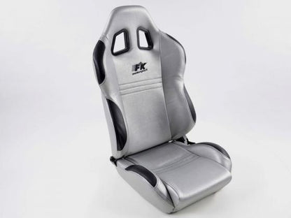 FK Sportsitze Auto Halbschalensitze Set New York silber/schwarz in Motorsport-Optik