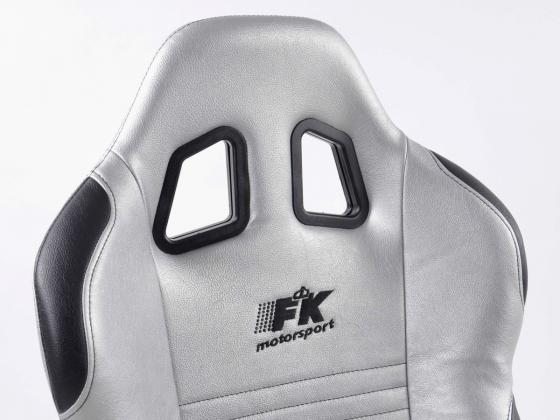 FK Sportsitze Auto Halbschalensitze Set New York silber/schwarz in Motorsport-Optik