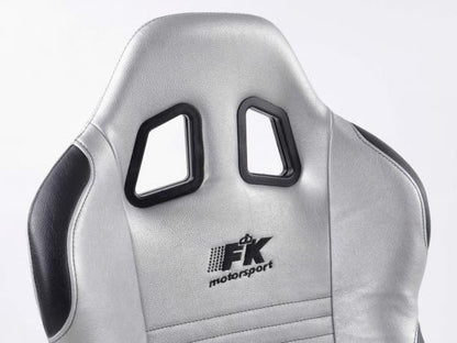 FK Sportsitze Auto Halbschalensitze Set New York silber/schwarz in Motorsport-Optik