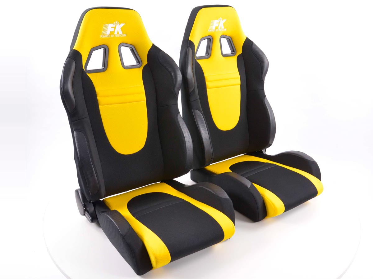 FK Sportsitze Auto Halbschalensitze Set Racecar in Motorsport-Optik