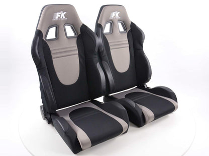 FK Sportsitze Auto Halbschalensitze Set Racecar in Motorsport-Optik