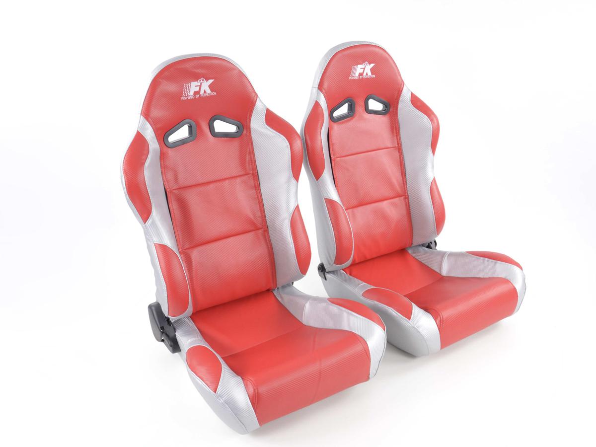 FK Sportsitze Auto Halbschalensitze Set Racing in Motorsport-Optik