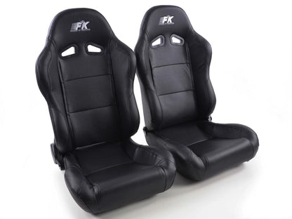 FK Sportsitze Auto Halbschalensitze Set Racing in Motorsport-Optik