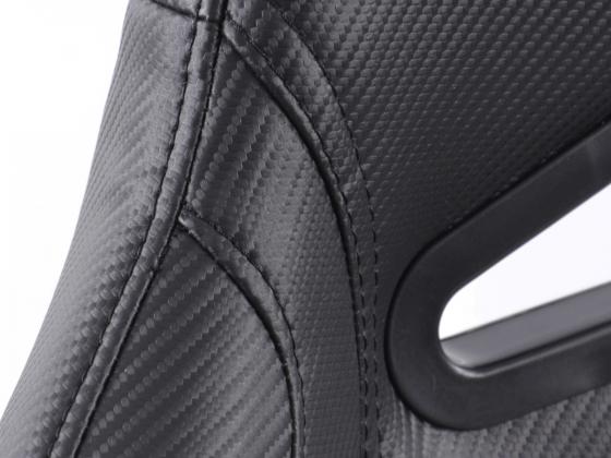 FK Sportsitze Auto Halbschalensitze Set Racing in Motorsport-Optik