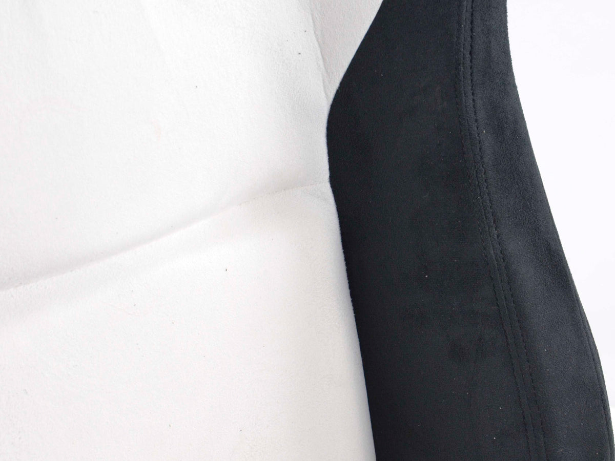 FK Sportsitze Auto Halbschalensitze Set Columbus Kunstleder weiß/schwarz mit Laufschienen