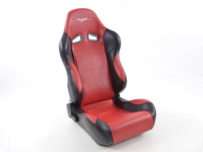 FK Sportsitze Auto Halbschalensitze Set SCE-Sportive 2 Kunstleder rot/schwarz