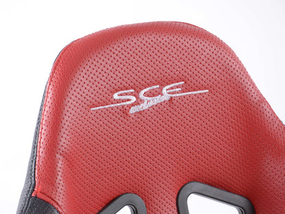 FK Sportsitze Auto Halbschalensitze Set SCE-Sportive 2 Kunstleder rot/schwarz