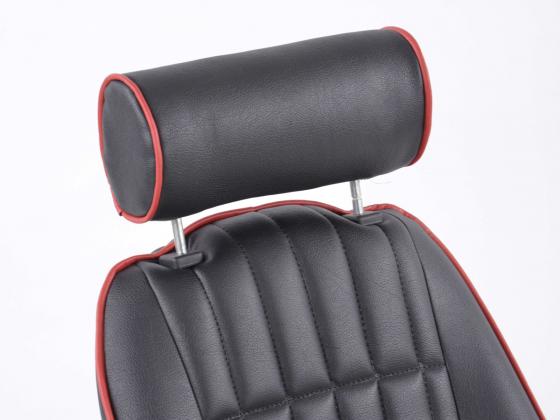 FK Oldtimersitze Auto Vollschalensitze Set Montgomery im Retro-Look schwarz/rot