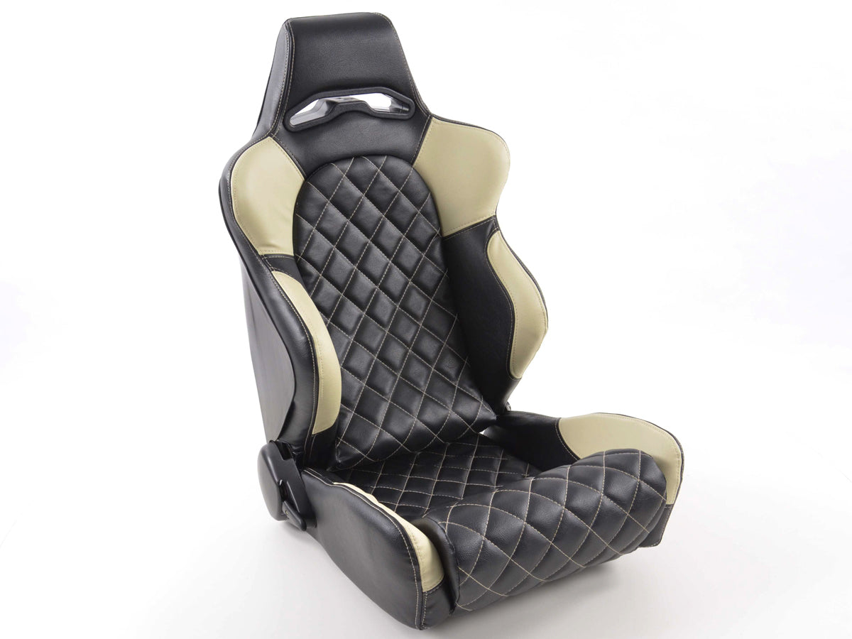 FK Sportsitze Auto Halbschalensitze Set Las Vegas in Motorsport-Optik mit Steppung