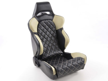 FK Sportsitze Auto Halbschalensitze Set Las Vegas in Motorsport-Optik mit Steppung