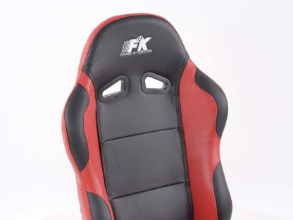 FK Sportsitze Auto Halbschalensitze Set Spacelook Carbon in Motorsport-Optik