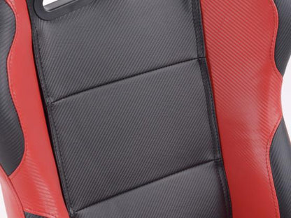FK Sportsitze Auto Halbschalensitze Set Spacelook Carbon in Motorsport-Optik