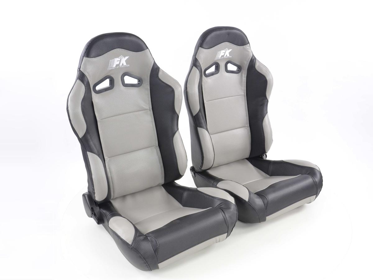 FK Sportsitze Auto Halbschalensitze Set Spacelook Carbon in Motorsport-Optik