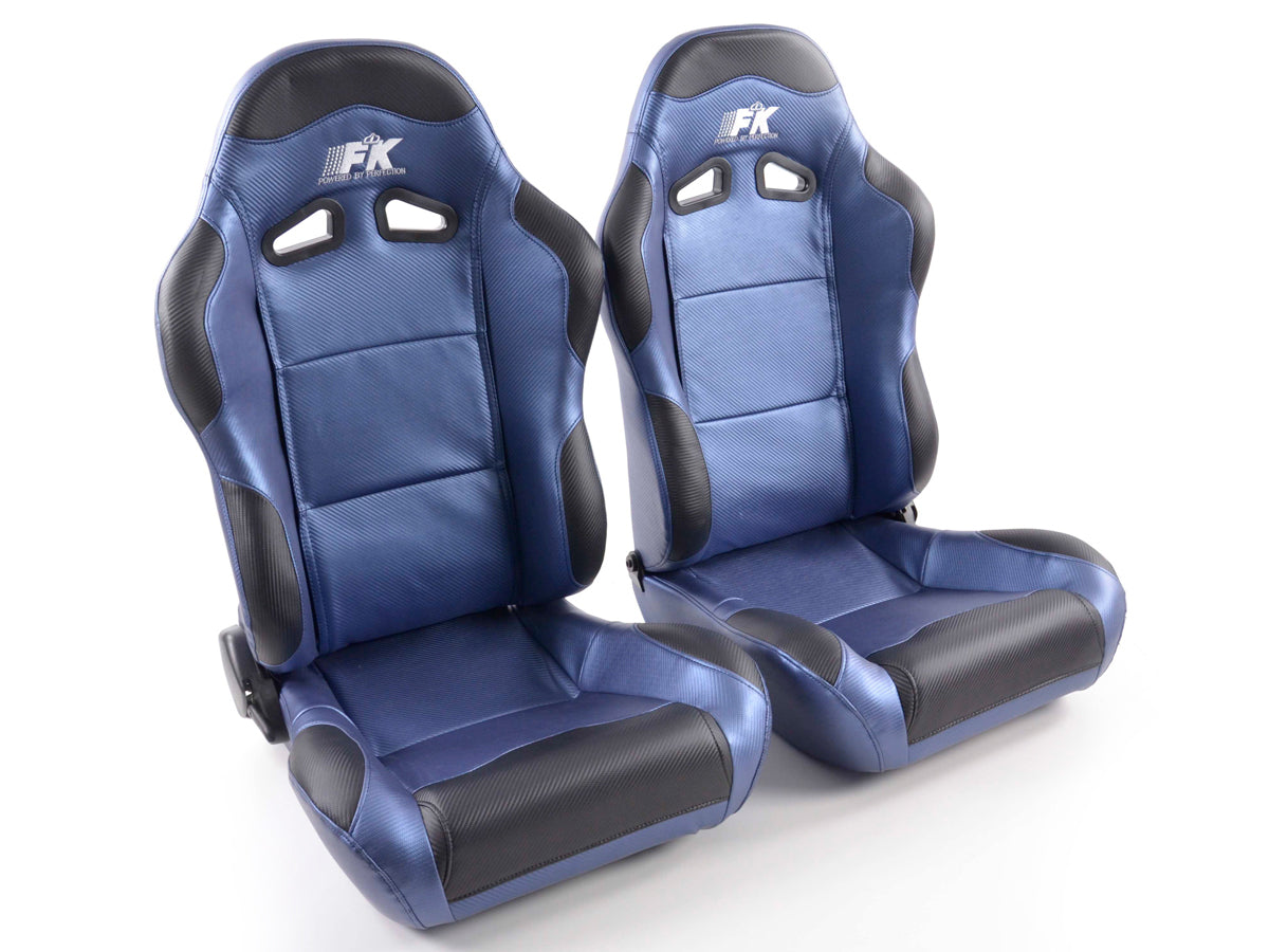 FK Sportsitze Auto Halbschalensitze Set Spacelook Carbon in Motorsport-Optik