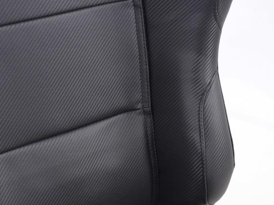 FK Sportsitze Auto Halbschalensitze Set Spacelook Carbon in Motorsport-Optik