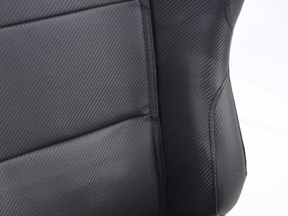 FK Sportsitze Auto Halbschalensitze Set Spacelook Carbon in Motorsport-Optik