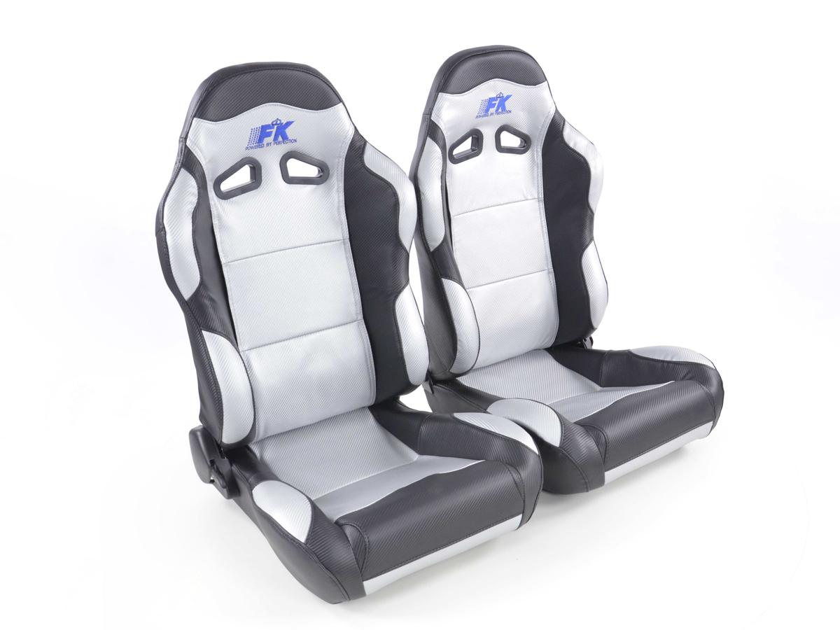FK Sportsitze Auto Halbschalensitze Set Spacelook Carbon in Motorsport-Optik