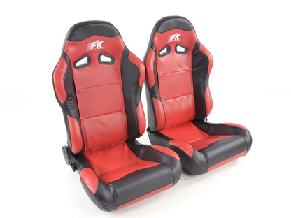 FK Sportsitze Auto Halbschalensitze Set Spacelook Carbon in Motorsport-Optik