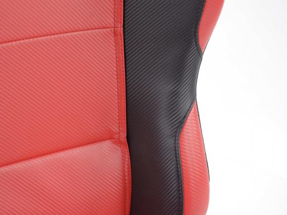FK Sportsitze Auto Halbschalensitze Set Spacelook Carbon in Motorsport-Optik