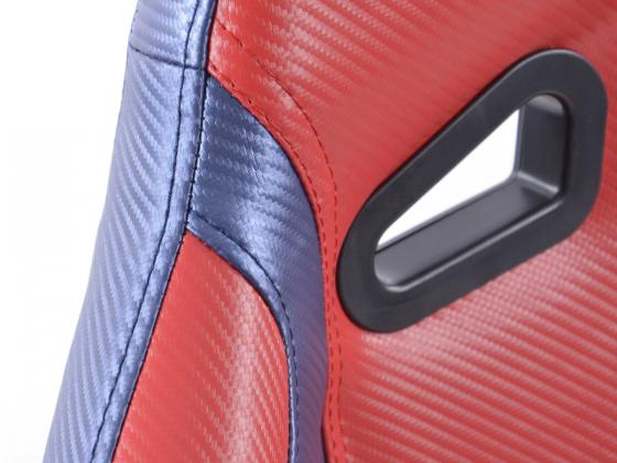 FK Sportsitze Auto Halbschalensitze Set Spacelook Carbon in Motorsport-Optik