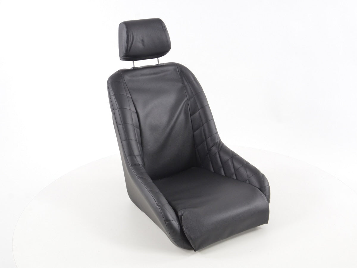 FK Oldtimersitze Auto Vollschalensitze Set im Retro-Look schwarz