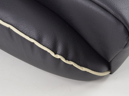 FK Oldtimersitze Auto Vollschalensitze Set Classic 4 schwarz/weiß mit Kopfstütze