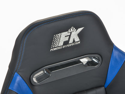 FK Sportsitze Auto Halbschalensitze Set Frankfurt Kunstleder schwarz/blau