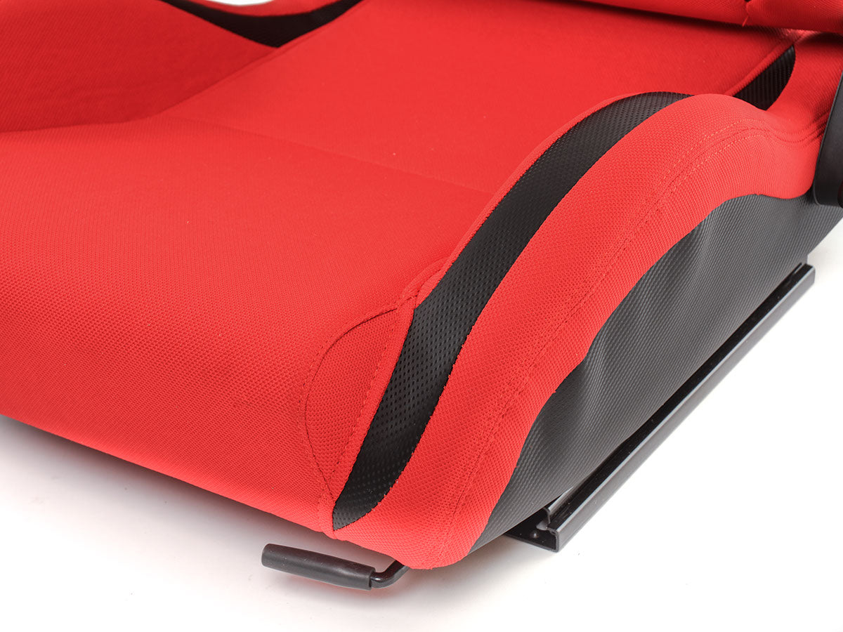 FK Sportsitze Auto Halbschalensitze Set Köln Kunstleder/Stoff schwarz/rot