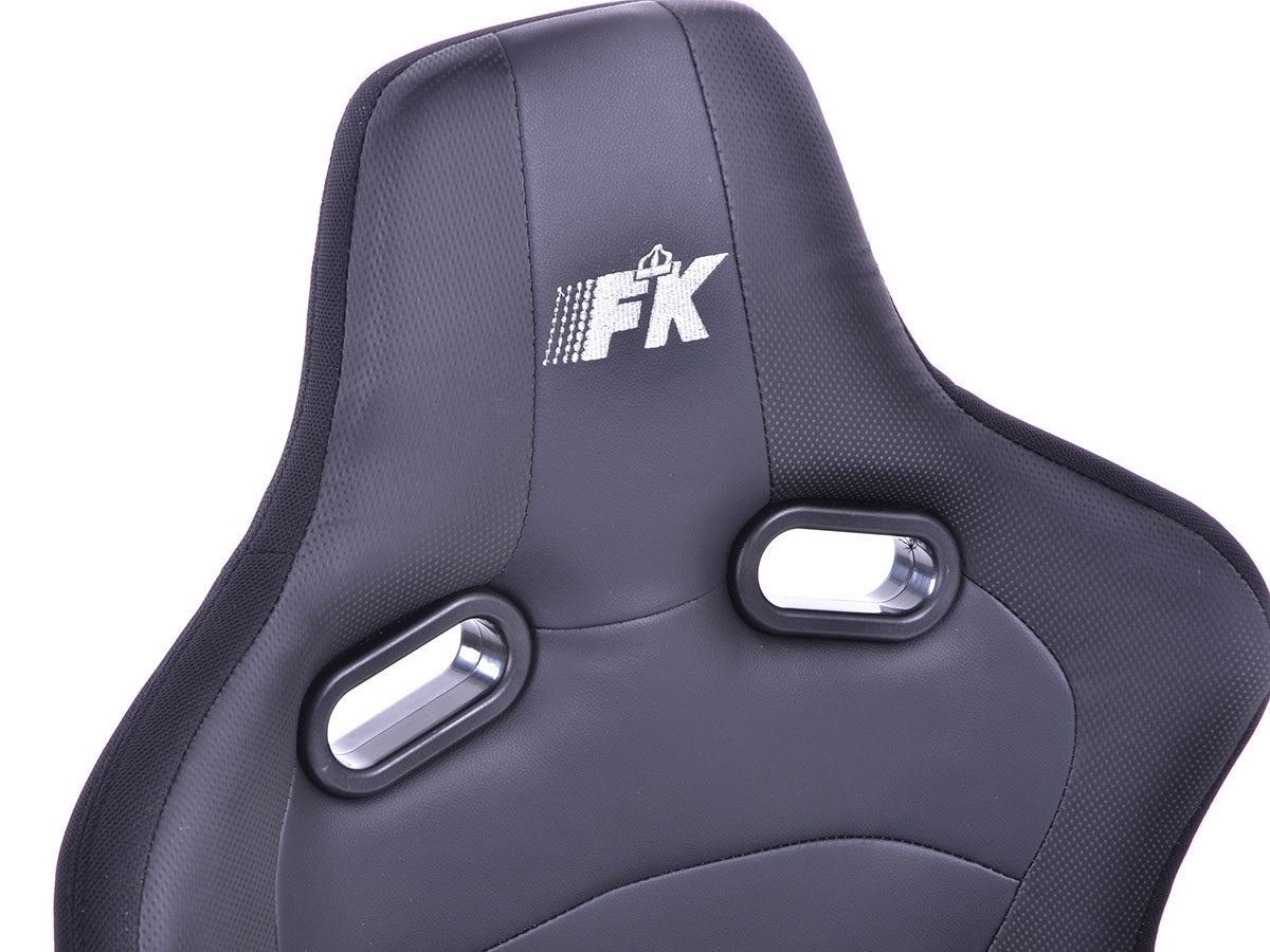 FK Sportsitze Auto Halbschalensitze Set Köln Kunstleder/Stoff schwarz