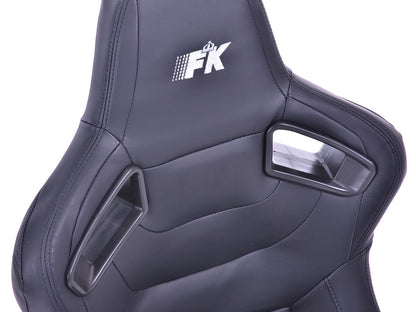 FK Sportsitze Auto Halbschalensitze Set Bremen Kunstleder schwarz Carbon-Look