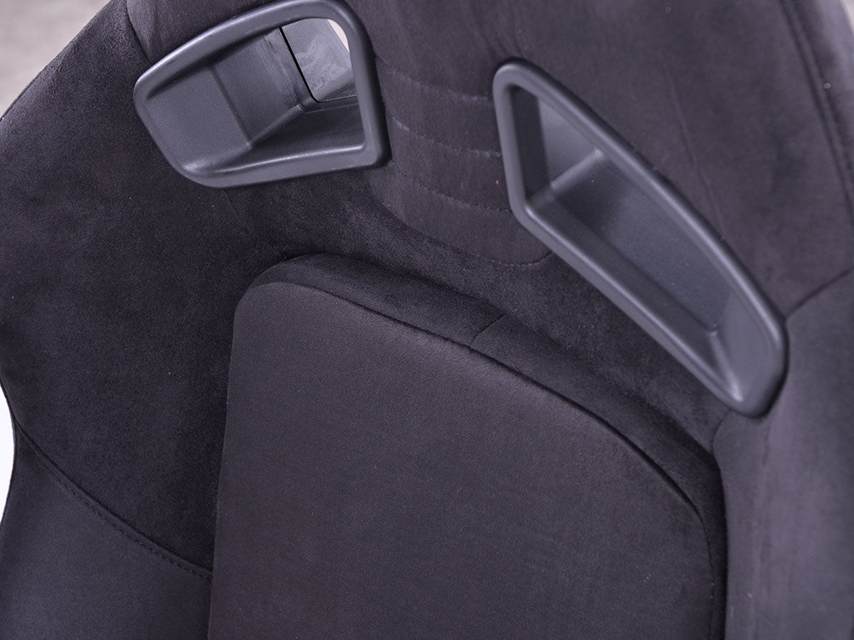 FK Sportsitze Auto Halbschalensitze Set Leipzig Velourkunstleder schwarz