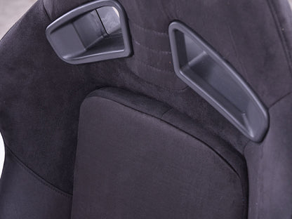 FK Sportsitze Auto Halbschalensitze Set Leipzig Velourkunstleder schwarz