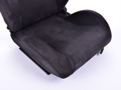 FK Sportsitze Auto Halbschalensitze Set Leipzig Velourkunstleder schwarz