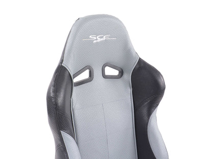 FK Sportsitze Auto Halbschalensitze Set SCE-Sportive 2 Kunstleder grau/schwarz