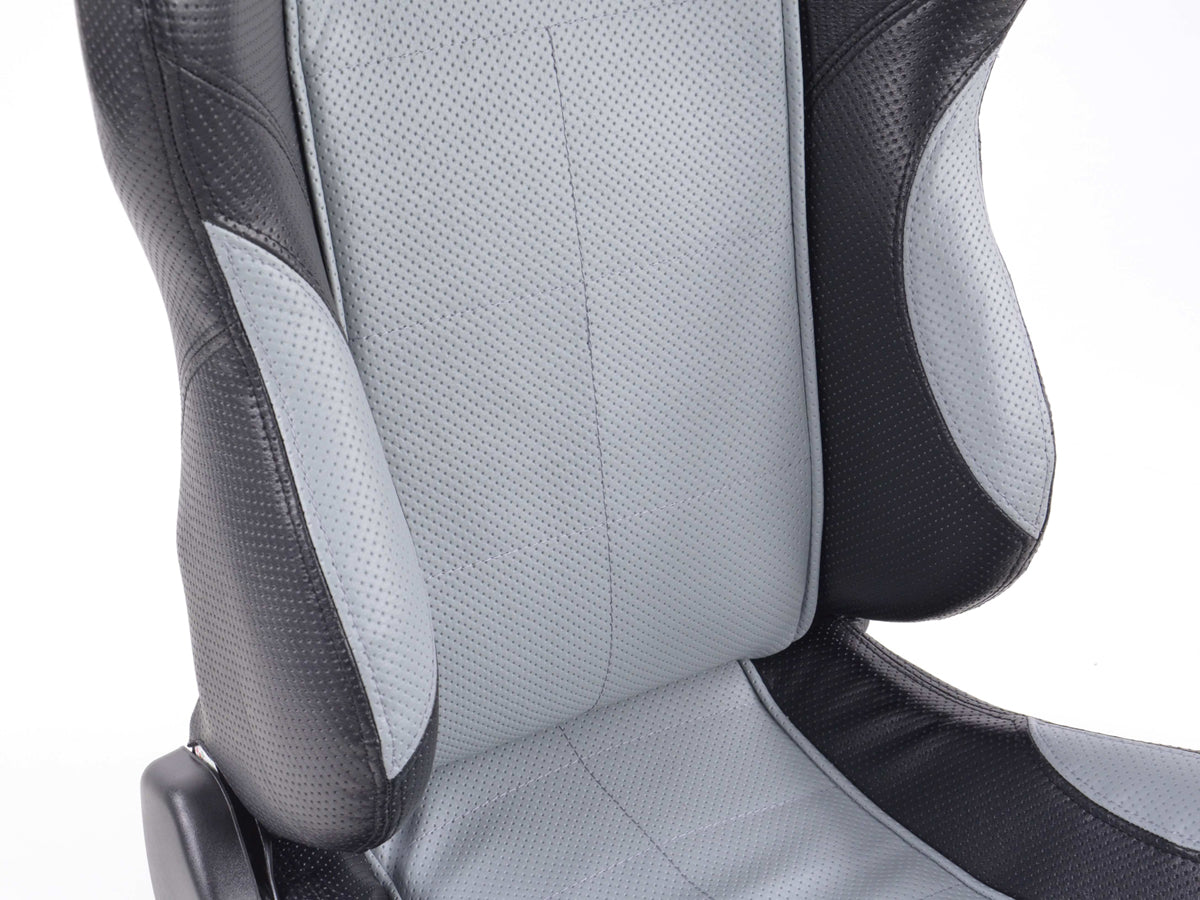 FK Sportsitze Auto Halbschalensitze Set SCE-Sportive 2 Kunstleder grau/schwarz