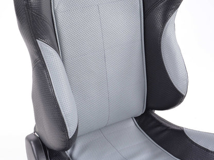 FK Sportsitze Auto Halbschalensitze Set SCE-Sportive 2 Kunstleder grau/schwarz