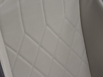 FK Sportsitze Auto Halbschalensitze Set Kunstleder grau Naht schwarz