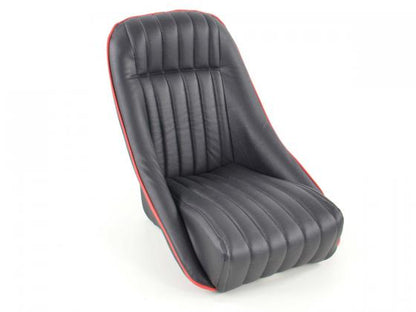 FK Oldtimersitze Auto Vollschalensitze Set Montgomery im Retro-Look schwarz/rot
