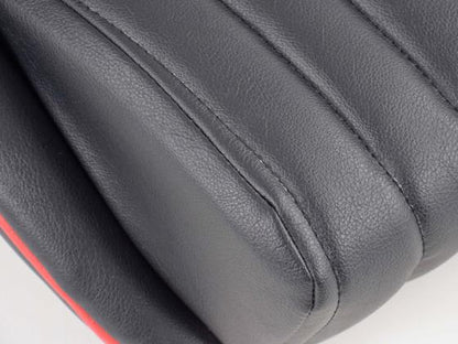 FK Oldtimersitze Auto Vollschalensitze Set Montgomery im Retro-Look schwarz/rot