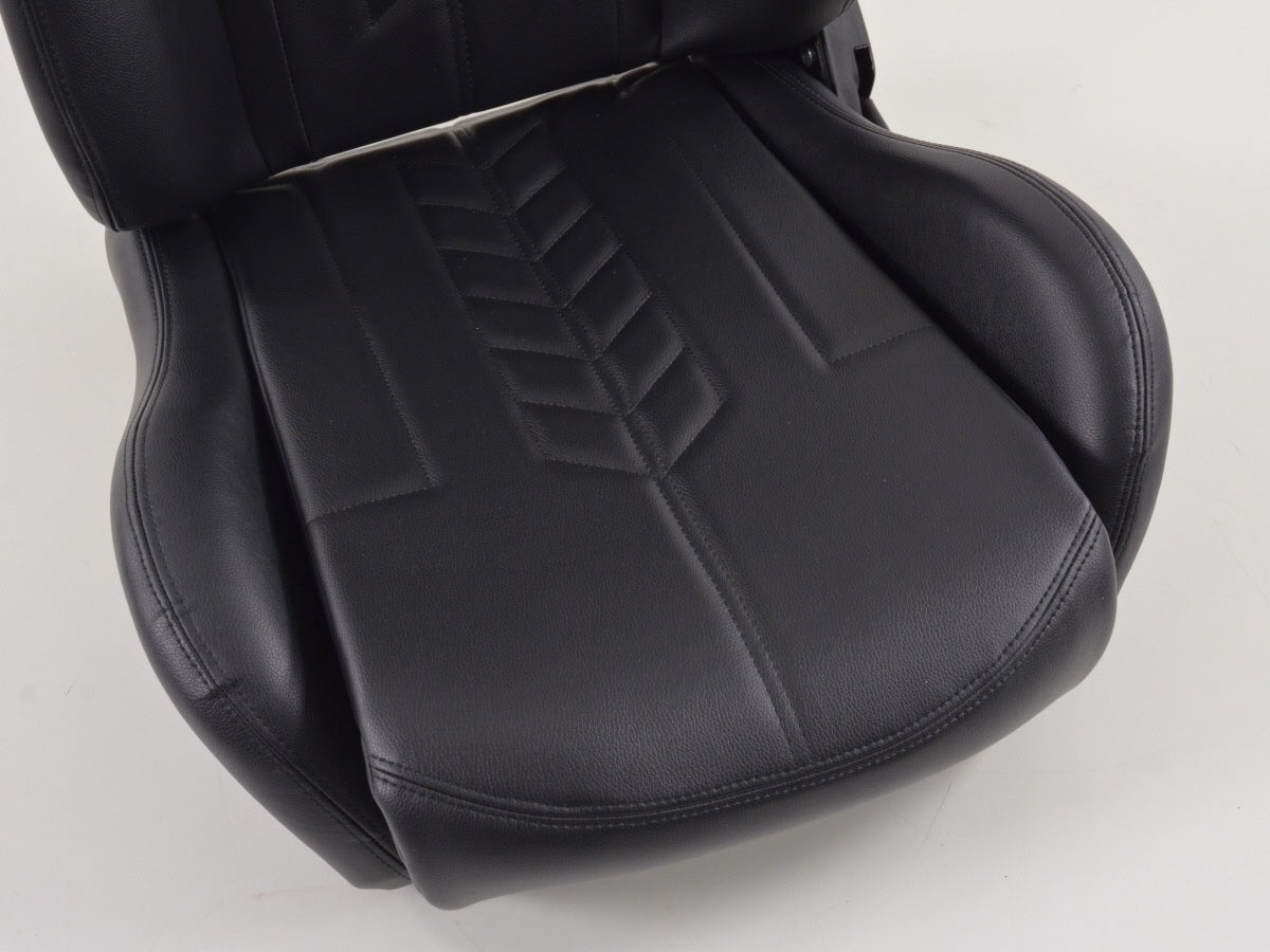 FK Sportsitze Auto Halbschalensitze Set Kunstleder schwarz mit Sitzheizung
