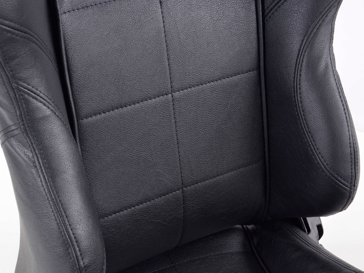 FK Sportsitze Auto Halbschalensitze Set SCE-Sportive 1 Kunstleder schwarz