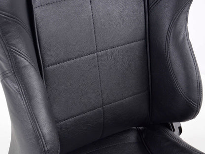 FK Sportsitze Auto Halbschalensitze Set SCE-Sportive 1 Kunstleder schwarz