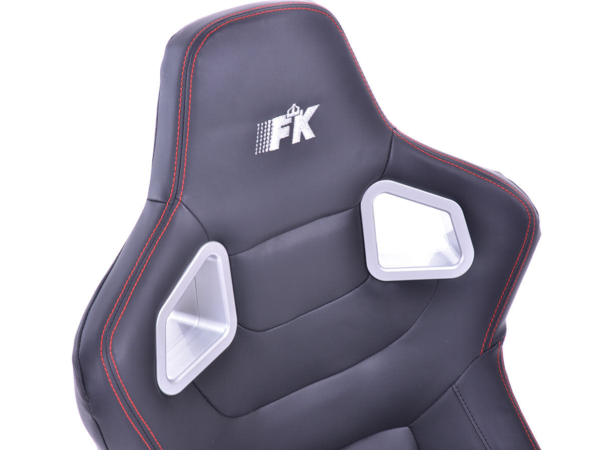 FK Sportsitze Auto Halbschalensitze Set Stuttgart Kunstleder schwarz Carbon-Look