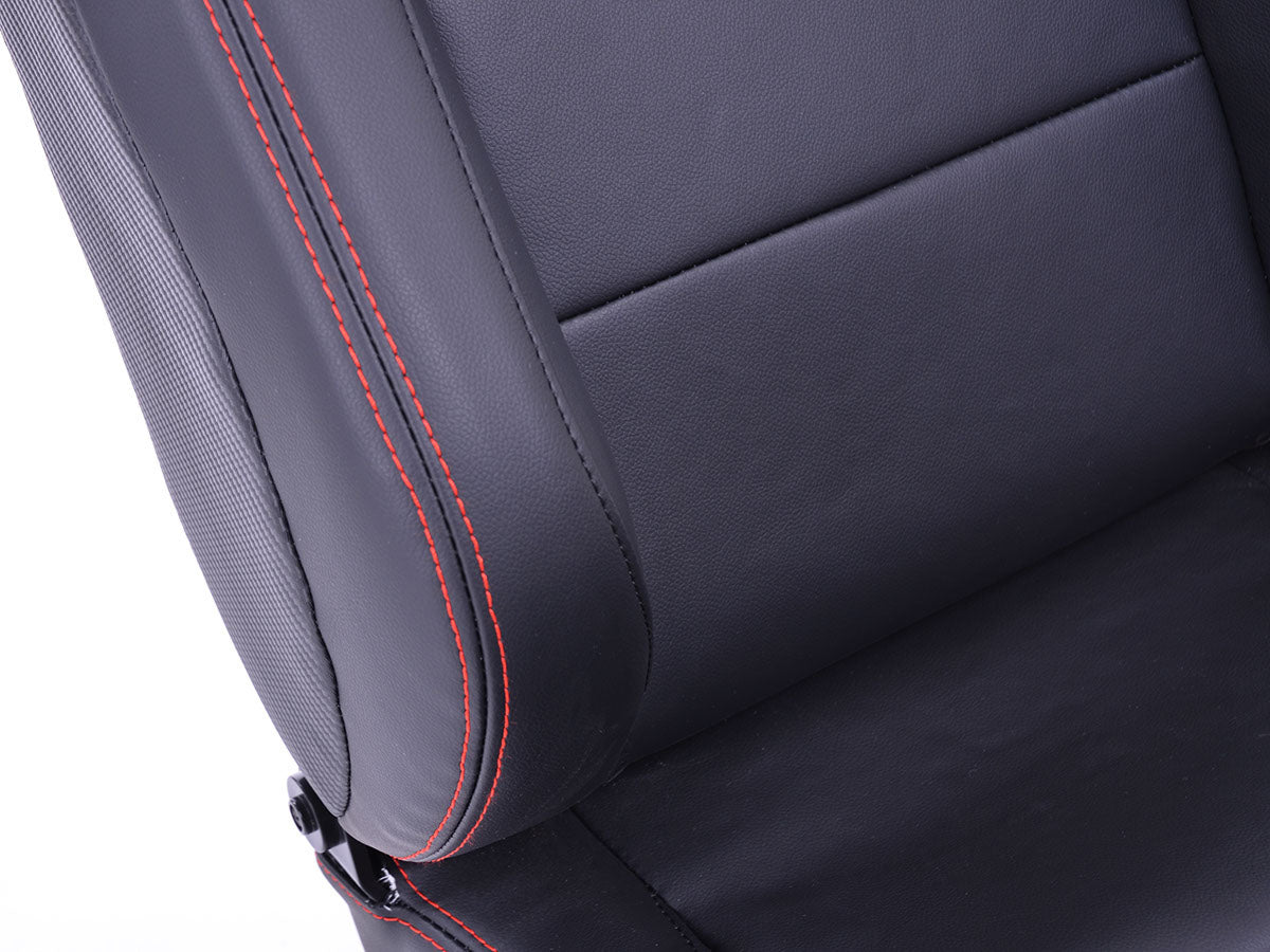 FK Sportsitze Auto Halbschalensitze Set Stuttgart Kunstleder schwarz Carbon-Look