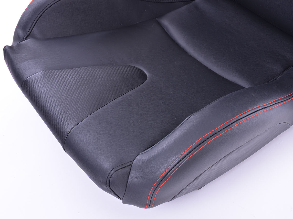 FK Sportsitze Auto Halbschalensitze Set Stuttgart Kunstleder schwarz Carbon-Look