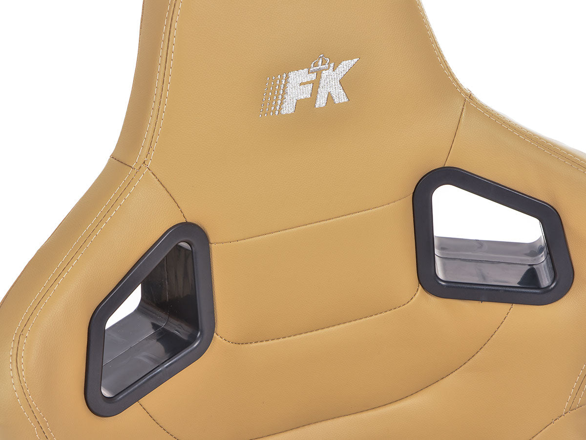 FK Sportsitze Auto Halbschalensitze Set Stuttgart Kunstleder beige